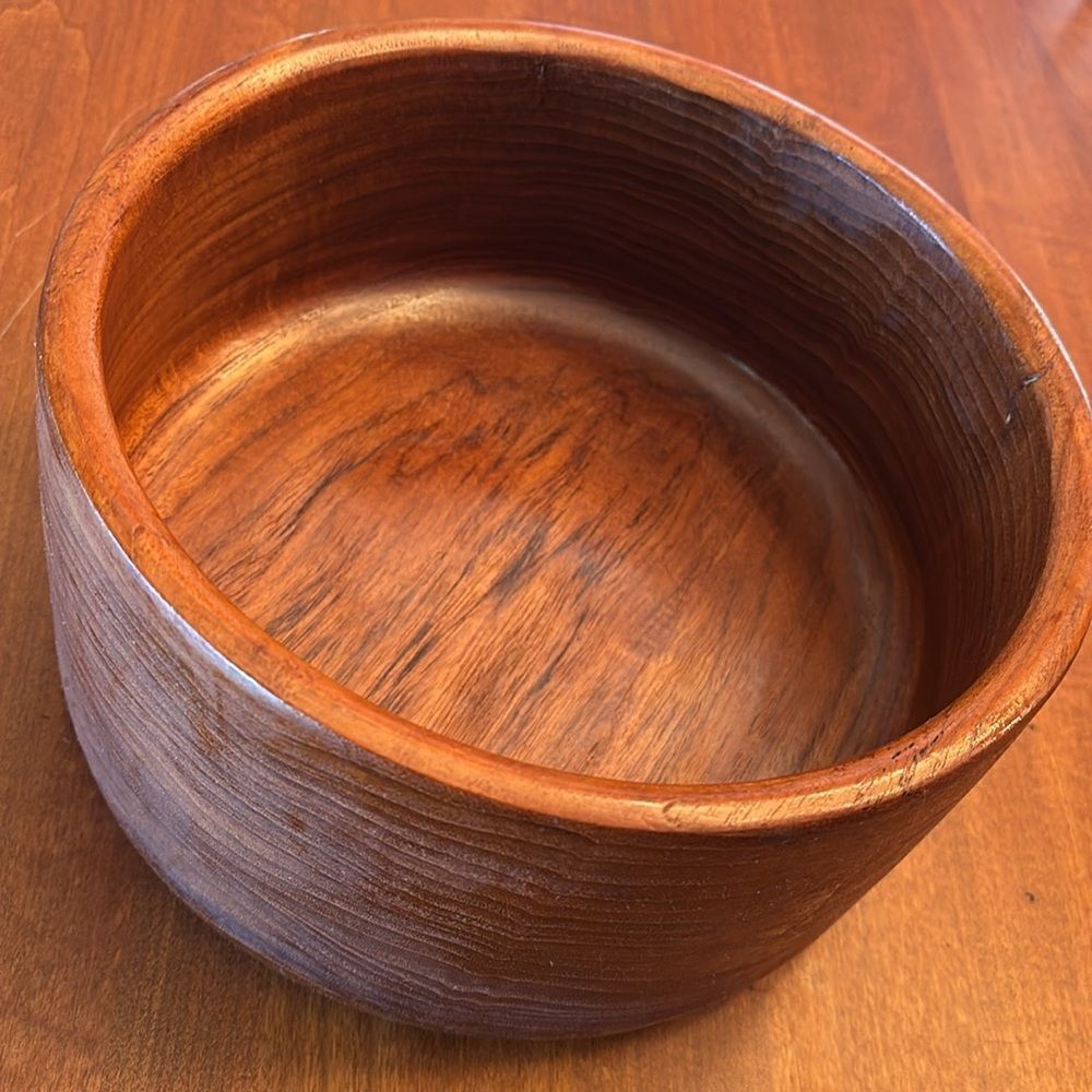 MCM Teak Salad Bowl